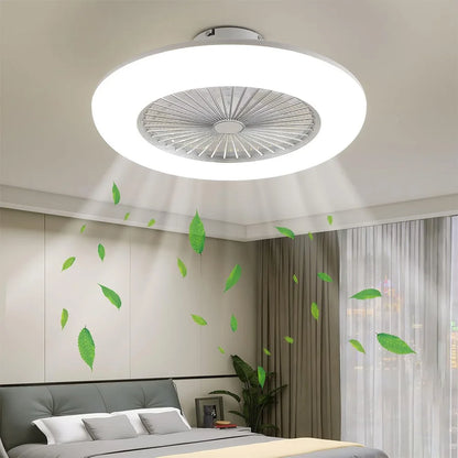 Ceiling Fan with Light Flush Mount Ceiling Fan with Remote Control Modern Ceiling Fan 3 Wind Speed for Living Room Dining Room