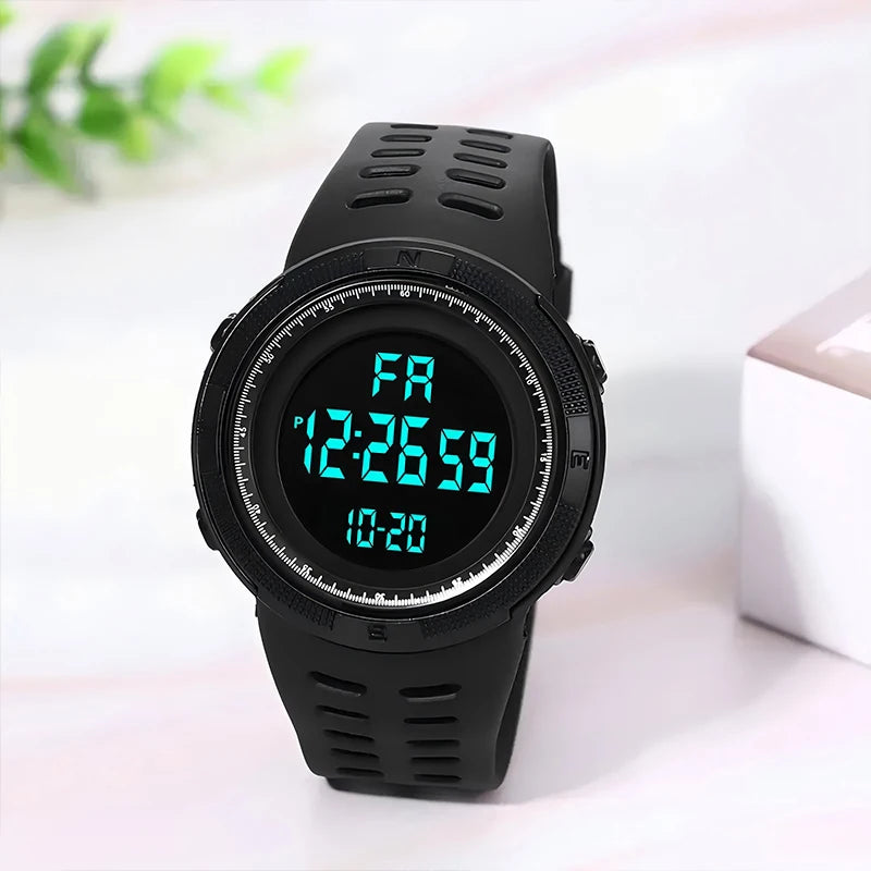 Men's Digital Sports Watch with LED Countdown Feature - Smarsty