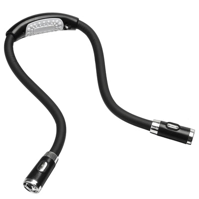 ABS LED Flexible Handsfree Hug Neck Reading Book Light Lamp Torch Flashlight Multifunctional Work Lamp
