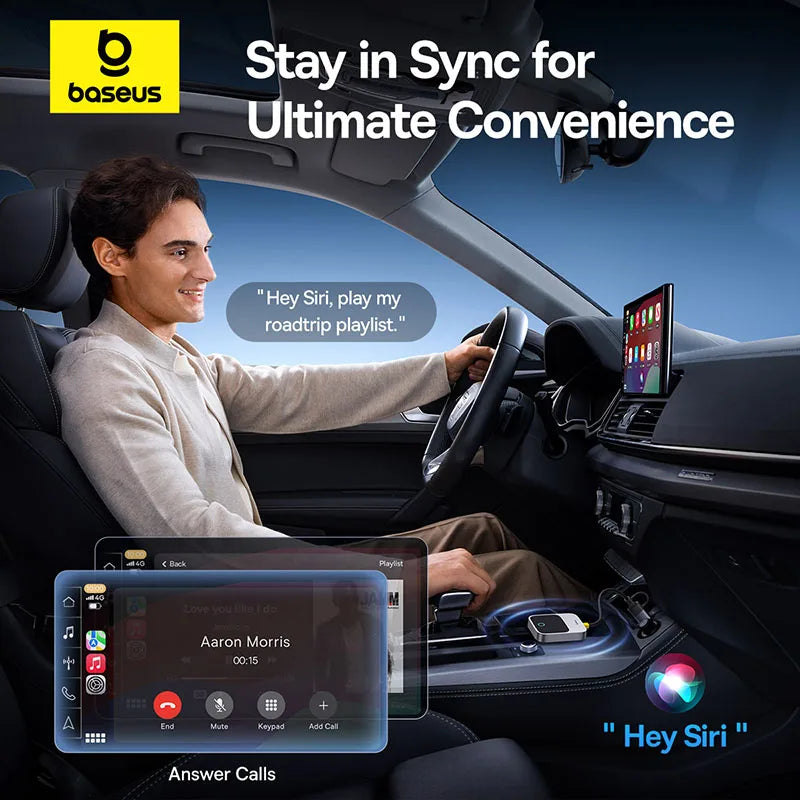 Wireless CarPlay Adapter Plug and Play Auto Connect - Smarsty