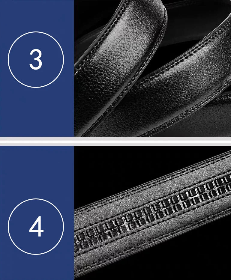 Mens PU Leather Automatic Buckle Belt High Quality - Smarsty