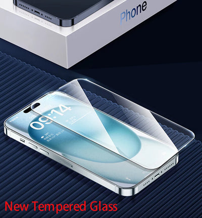 4Pcs Tempered Glass For iPhone 16 15 14 13 12 11 Pro Max Screen Protector For iPhone 7 8 Plus X XS Max XR Protective Glass Film - Smarsty