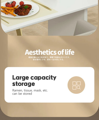 Korea Ramen Storage Box Kitchen Instant Noodle Cup Tissue Storage Bins Facial Mask Storage Box Multi-function Tabletop Organizer