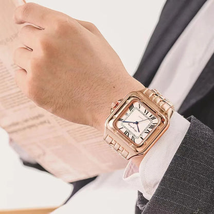 Luxury Stainless Steel Women's Quartz Watch with Calendar - Smarsty