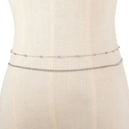 Rhinestone Belly Chain for Summer Beach Fashion - Smarsty