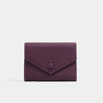 New PU Leather Small For Women Wallet Luxury Envelope Card Holder Brand Designer Multipurpose Zip Coin Cowhide Short Purse 2024 - Smarsty