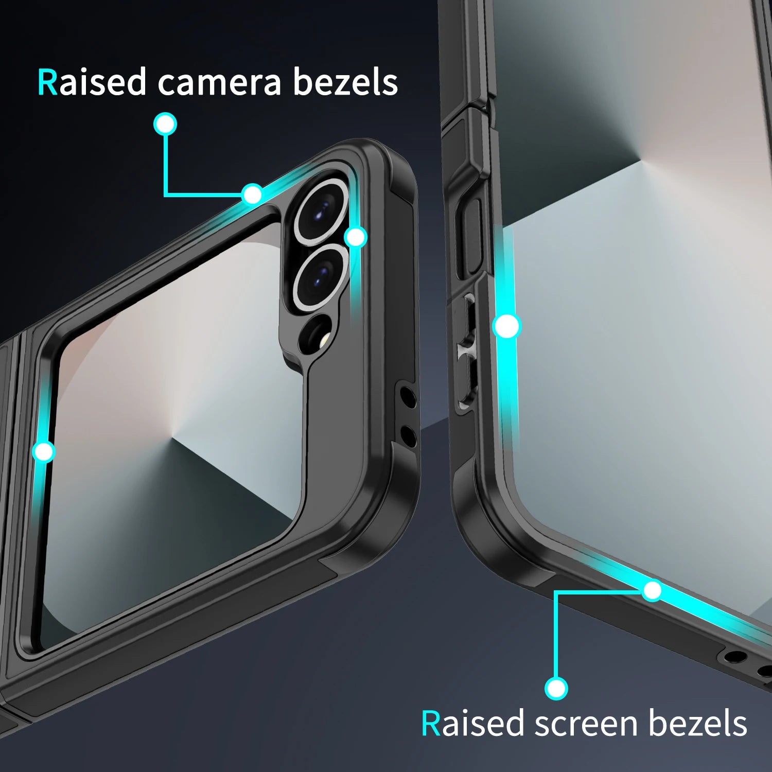 Galaxy Z Flip Case Shockproof Dual Layer Protection - Smarsty