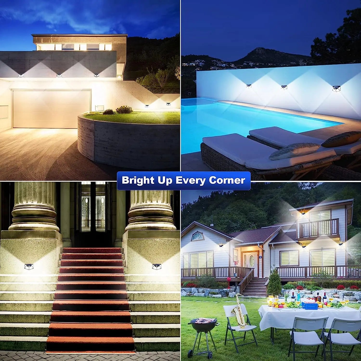 100 LED Solar Wall Light with Motion Sensor - Smarsty