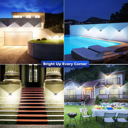 100 LED Solar Wall Light with Motion Sensor - Smarsty