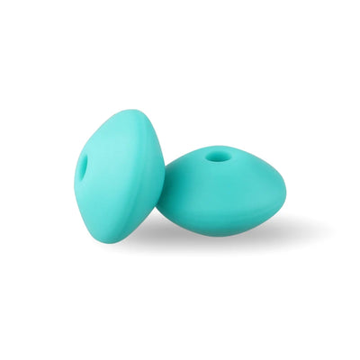 Silicone Beads 12mm Lentil Focal Beads Non Toxic Diy Set - Smarsty