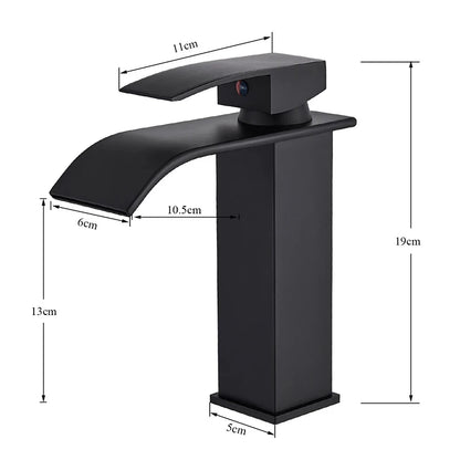 Copper Core Waterfall Stainless Steel Basin Faucet - Smarsty