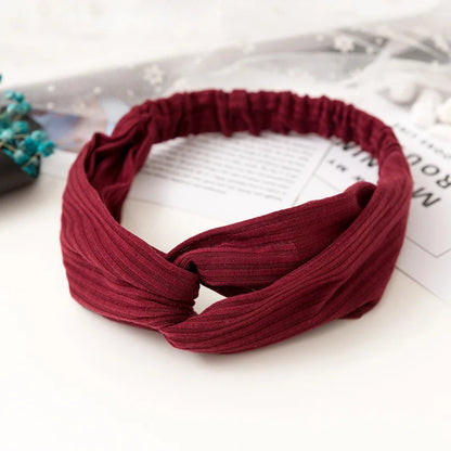 2024 New Design Fashion Women Summer Style Headbands Bohemian Girl Cross Turban Bandage Bandanas Hairbands Hair Accessories - Smarsty