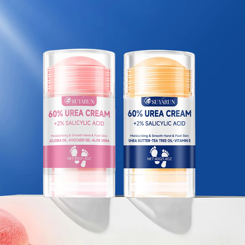 SUYARUN 60% Urea Foot Cream Stick - Moisturizing & Exfoliating, Cracked Heel Repair, Deep Hydration for Dry Feet, Long protect. - Smarsty