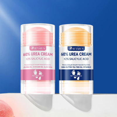 SUYARUN 60% Urea Foot Cream Stick - Moisturizing & Exfoliating, Cracked Heel Repair, Deep Hydration for Dry Feet, Long protect. - Smarsty