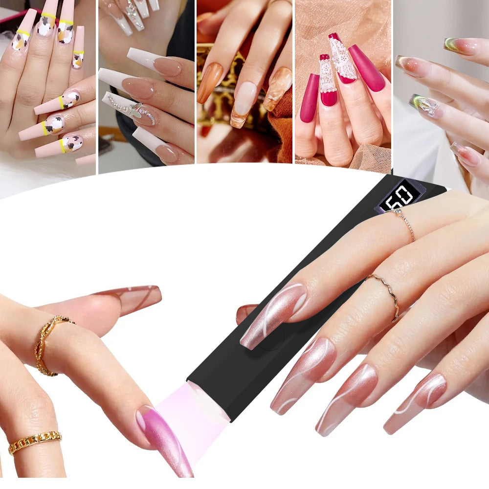 Mini UV Nail Lamp for Gel Polish Curing at Home - Smarsty