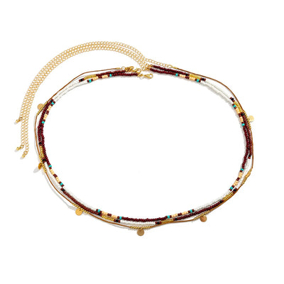 Lacteo Bohemia Seed Beads Waist Chain for Summer Style - Smarsty