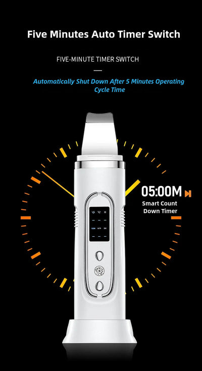 Ultrasonic Skin Scrubber for Deep Cleansing and Rejuvenation - Smarsty