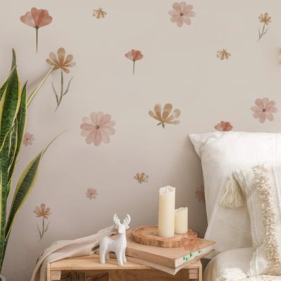 Boho Flowers Wall Stickers for Kids Room Décor - Smarsty