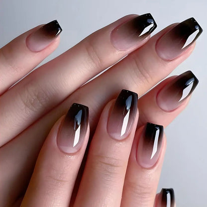 Water Drop Gradient Blush Press On Nails Set - Smarsty