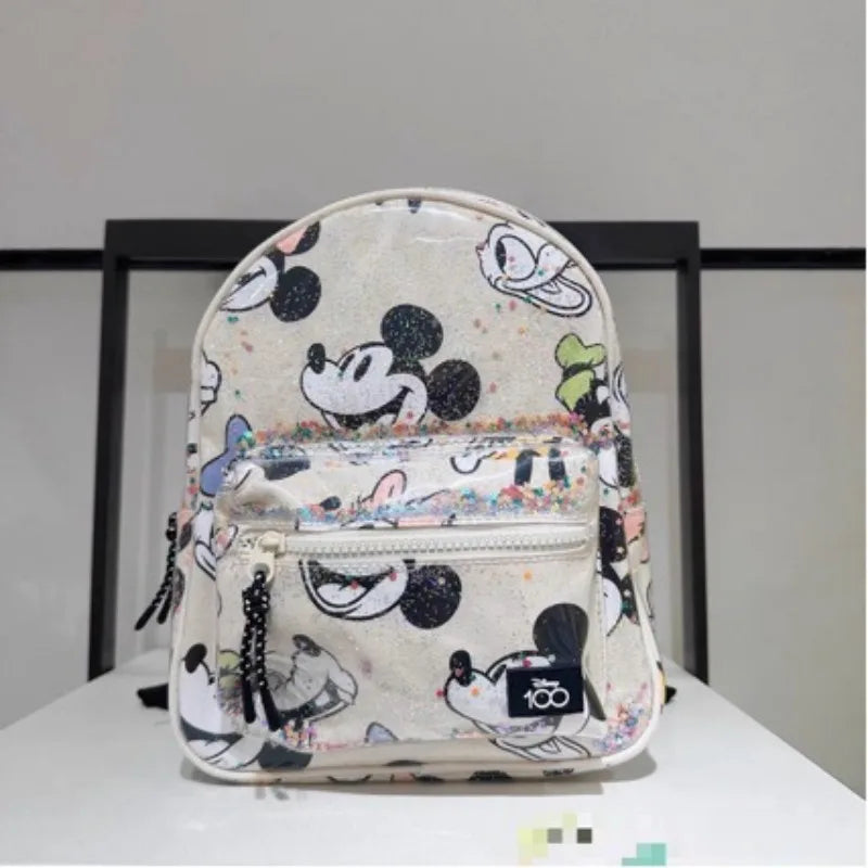 Mickey Mouse Canvas Backpack Large Capacity School Bag - Smarsty