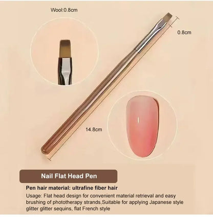 9PCS UV Gel Nail Brush Set for Creative Nail Art - Smarsty