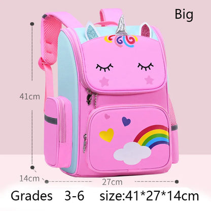 Unicorn Kids Backpack Waterproof School Bag for Girls - Smarsty