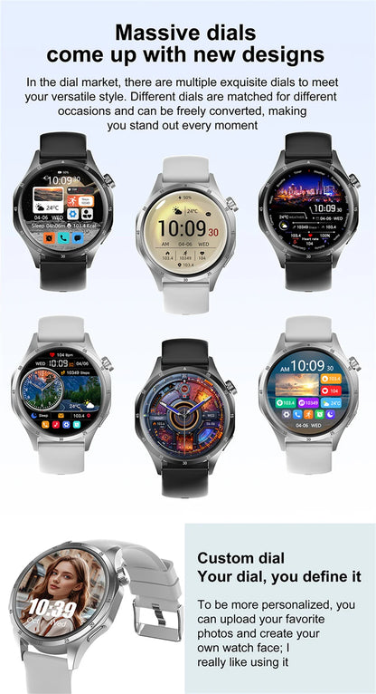 GT5 Pro GPS Smartwatch with AMOLED Screen and Heart Rate Monitoring - Smarsty