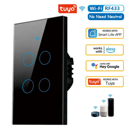 Tuya WiFi Smart Wall Switch with Voice Control - Smarsty