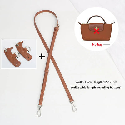 1 Set Bag Strap For Longchamp Mini Punch-free Genuine Leather Shoulder Strap Set Transformation Crossbody Strap Bag Accessories - Smarsty