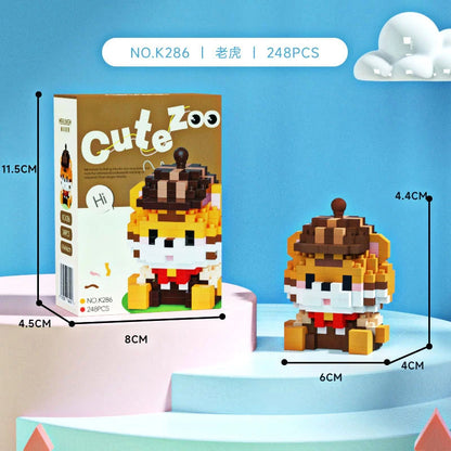 Animal Small Particle Dog Cat  Mini Building Blocks DIY Assembly Brick Sets Educational Toys for Kid 10 To 12 Year Birthday Gift