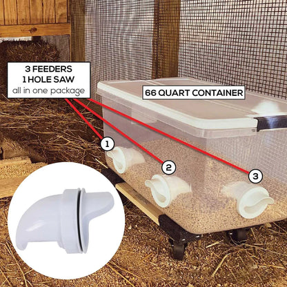 Rainproof Automatic Chicken Feeder for Easy Self Feeding - Smarsty