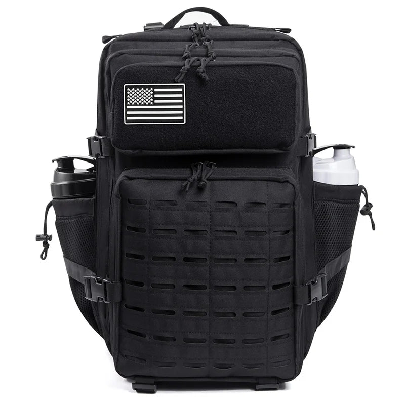 45L Tactical Backpack survival Bag Hunting MOLLE Backpack GYM For Men EDC Outdoor Hiking Rucksack Witch Bottle Holder - Smarsty