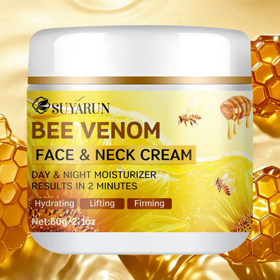 SUYARUN Bee Venom Collagen Anti-Aging Face Cream | Firming Lifting Moisturizer | Wrinkle Reduction | 24H Hydration. - Smarsty