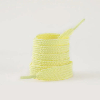 1 Pair Shoelaces Flat Thicken Weave Craft Off 2cm Wide Black White Shoe Laces High-top Sneaker Canvas Shoelace Accessories - Smarsty