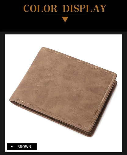 2025 New Wallet Men Short Dollar Clip Zipper Simple Soft Leather Lightweight - Smarsty