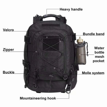 Backpack for Men Large Military Backpack Tactical Travel Backpack for Work,Camping,Hunting,Hiking - Smarsty