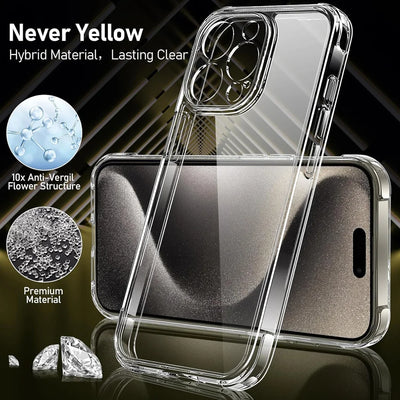 Smarsty Transparent Shockproof IPhone Case With Ring Stand -