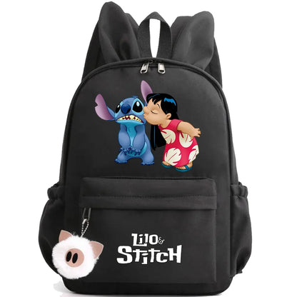 HOT Disney Lilo Stitch Backpack for Girl Boy Student Teenager Children Rucksack Women Casual School Bags Kids Birthday Gift Toy - Smarsty