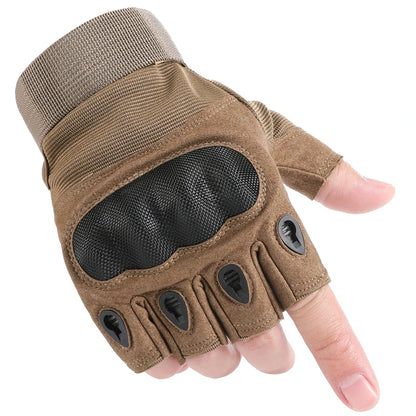 Touch Screen Tactical Motorcycle Gloves With Hard Knuckle Protection - Smarsty