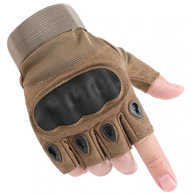 Touch Screen Tactical Motorcycle Gloves With Hard Knuckle Protection - Smarsty