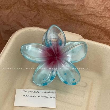 Elegant Gradient Flower Hair Clips Large Secure Hold - Smarsty