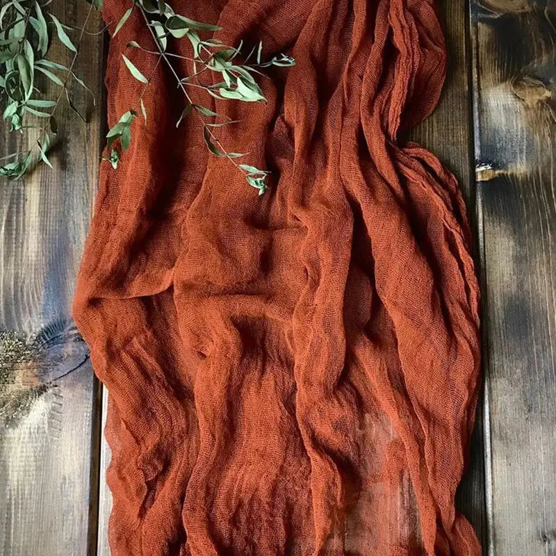 Semi-Sheer Gauze Table Runner for Vintage Weddings - Smarsty