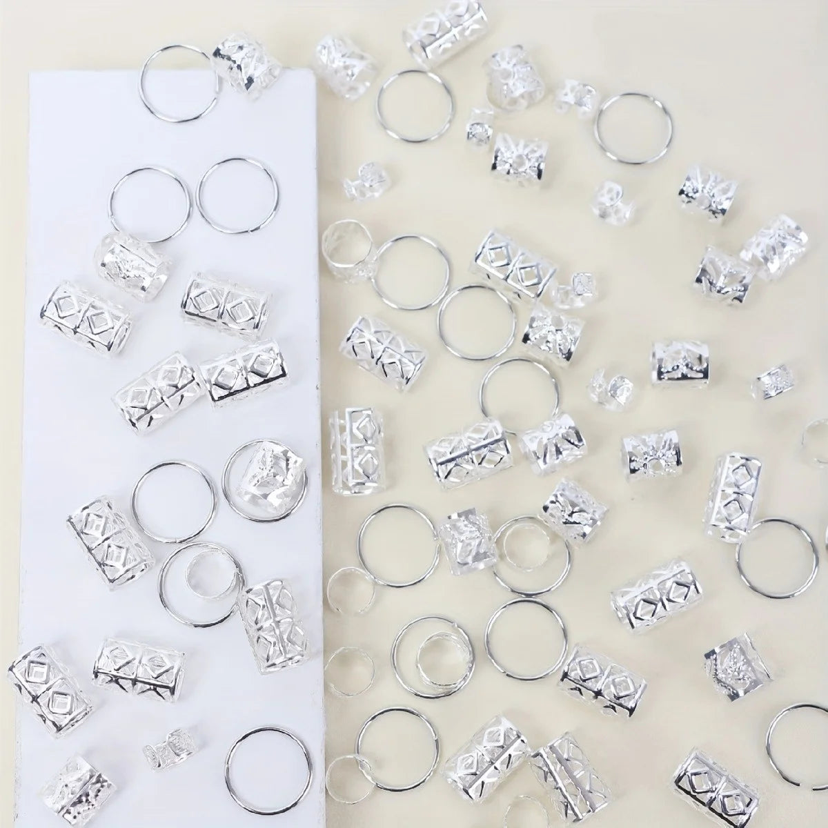 80pcs Stylish Dreadlock Hair Beads for Braids - Smarsty