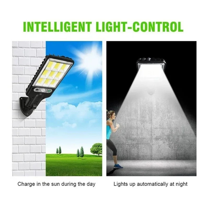 Powerful LED Solar Outdoor Wall Lamp with Motion Sensor - Smarsty