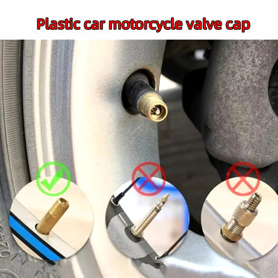 10/20/50/100pcs universal cover tire rim stem cover dustproof decoration motorcycle bicycle car valve cover - Smarsty