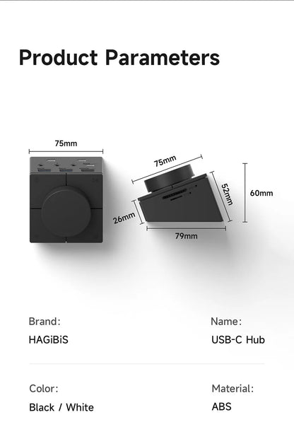 USB C Hub Docking Station Shortcut Buttons Volume Control