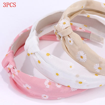 3 Pack Daisy Headbands For Girls Soft Comfortable Gift - Smarsty