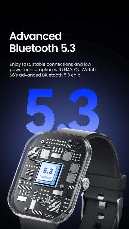 Haylou S6 Voice Calling Smart Watch for Health Monitoring - Smarsty