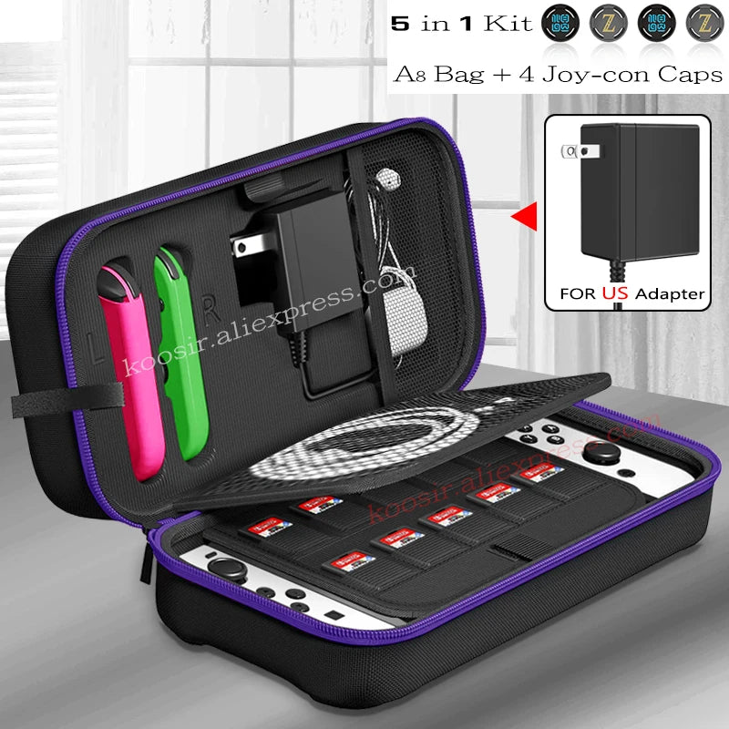 Nintendo Switch OLED Large Storage Bag with Anti-Scratch Protection - Smarsty