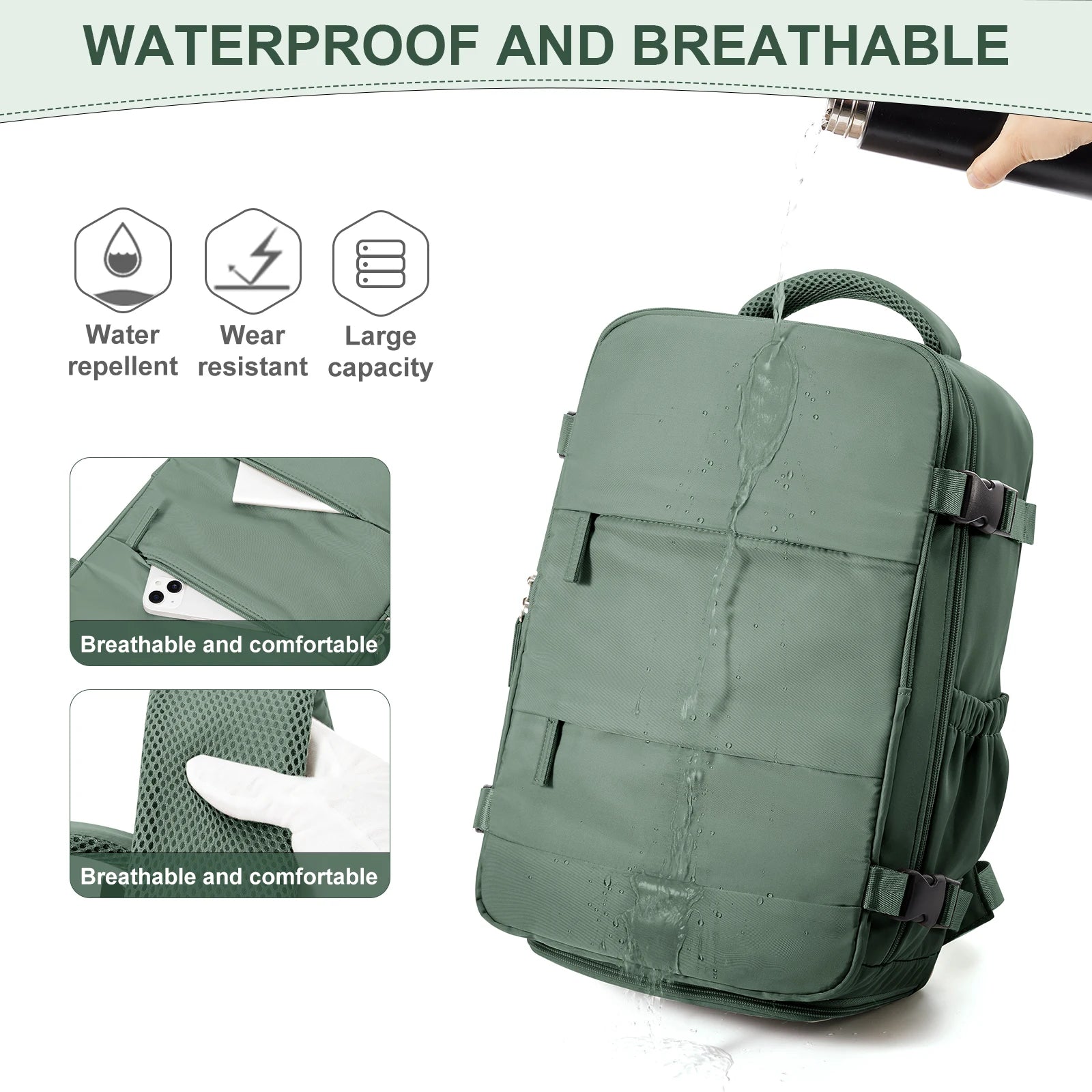 Ryanair Backpack 40x20x25 Cabin Bag Travel Backpack for Men Women Hand Luggage Leisure Laptop Backpack mochila para viaje cabina - Smarsty